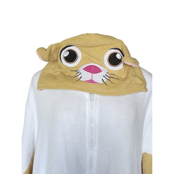 Adult Mens Womens Size Small Halloween Flying Squirrel Zip Up Hooded Costume - Picture 7 of 9